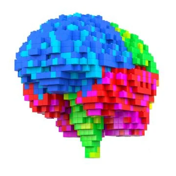 Brain construction toys Stock Illustration