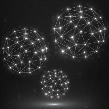 Brain. Cpu. Circuit board Stock Illustration