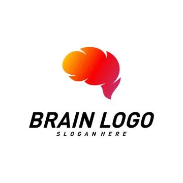 Brain, Creative mind, learning and design icons. People symbols. Colorful Ico Illustrazione stock