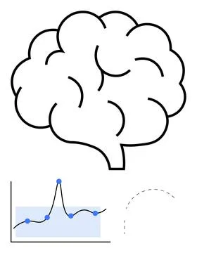 Brain Creativity and Data Analysis Bridging Neural Insights with Graph Inte.. イラスト素材