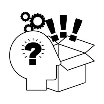 Brain creativity idea Stock Illustration