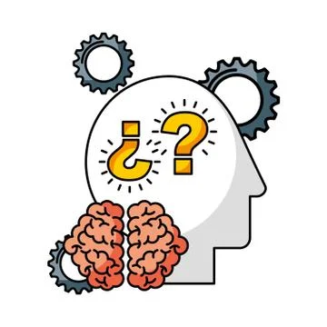 Brain creativity idea Illustrazione stock