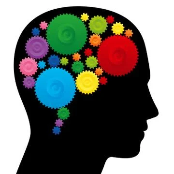 Brain Creativity Ingenuity Machine Stock Illustration