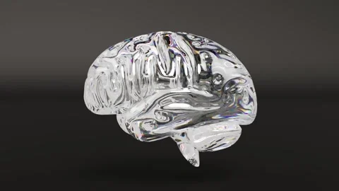 Brain crystal diamond brilliant rotate ping pong endless Stock Footage 303848271