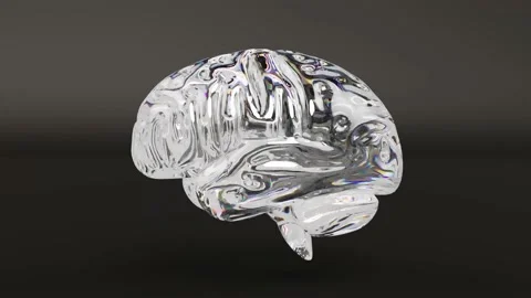 Brain crystal diamond brilliant rotate ping pong Stock Footage 304905932
