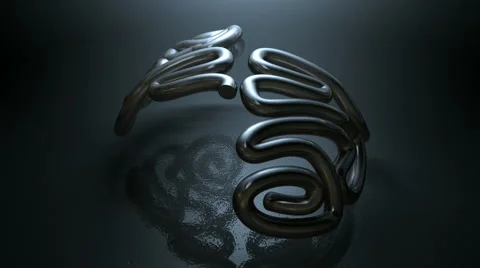 Brain curves animate pan across 動画素材 41323912