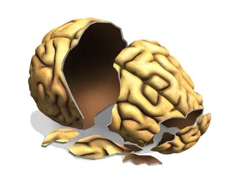 Brain Damage Stock Illustration