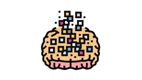 Brain data streams flowing Stock Footage 326113743