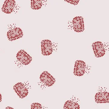 Brain data streams flowing glyph seamless pattern Stock Illustration