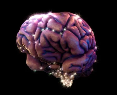 Brain depiction Stock Photos