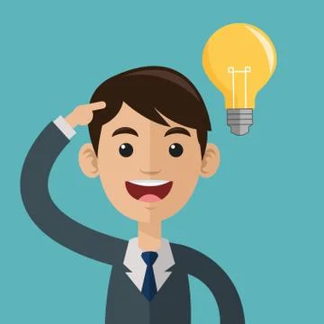 Brain design. organ icon. Flat illustration, vector graphic Stock Illustration