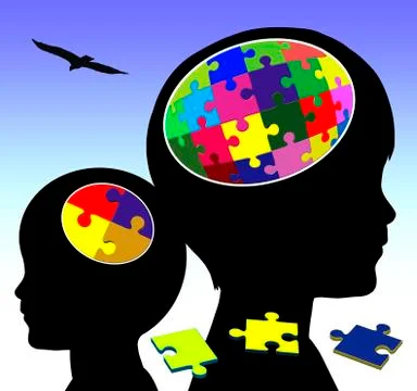 Brain Development Illustrazione stock