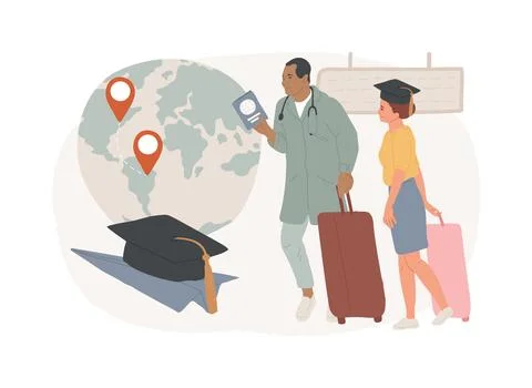 Brain drain isolated concept vector illustration. イラスト素材