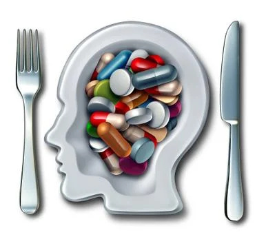 Brain Drugs Stock Illustration