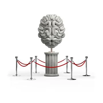 The brain exhibit Ilustração Stock