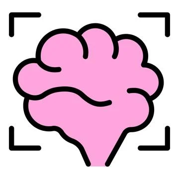 Brain expert icon vector flat Stock Illustration