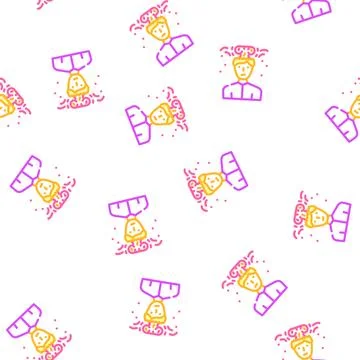 Brain explosion male vector seamless pattern Stockillustratie