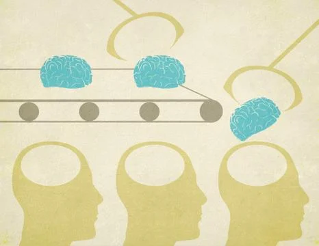 Brain factory Stock Illustration
