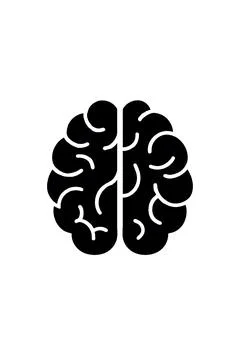 Brain Flat Icon Perfect for Web, App, UI Design, and Graphic Design. Stock Illustration