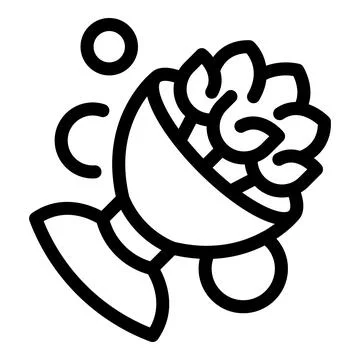 Brain floating in a bowl with bubbles icon Stock Illustration