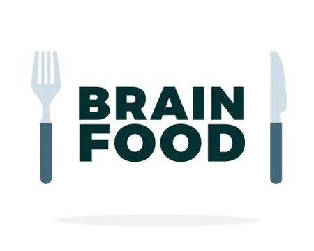 Brain food vector flat isolated Illustrazione stock