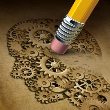 Brain function loss Stock Illustration