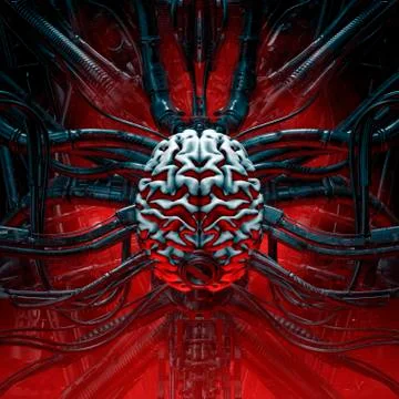 Brain of the gamer Stock-Illustration