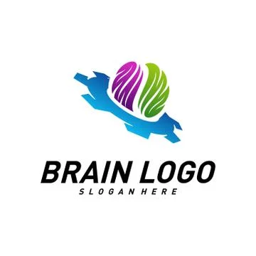 Brain with Gear, Creative mind with Mechanic, learning and design icons. Peop Stock Illustration