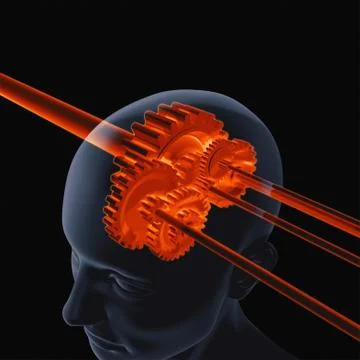 Brain Gear Illustrazione stock