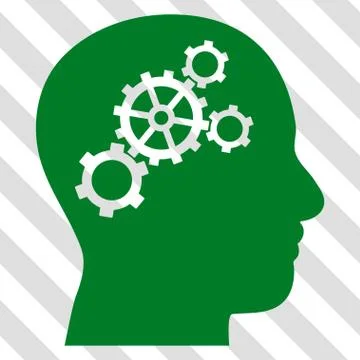 Brain Gears Vector Icon イラスト素材