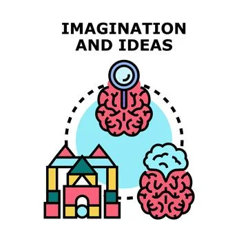 Brain generating creative ideas and problem solving Stock-Illustration
