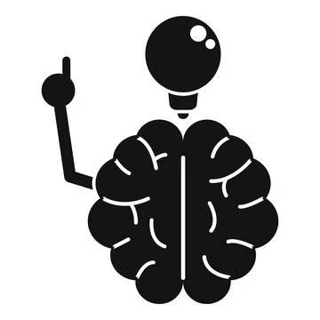 Brain generating new ideas and creative thinking Stock Illustration