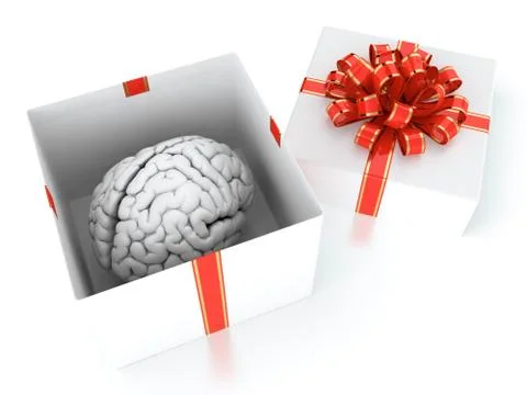 Brain gift Stock Illustration