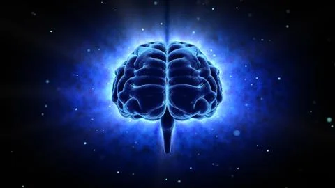 Brain head human mental idea mind 3D illustration background 1 A1bB 02 Stock Illustration