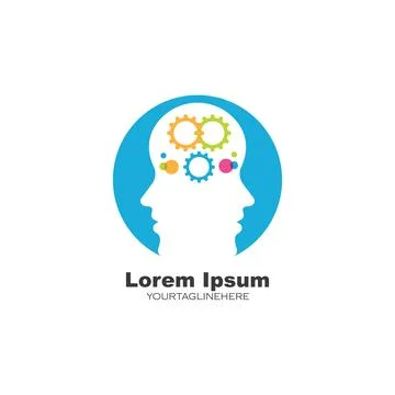 Brain head vector illustration design Illustrazione stock