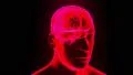 Brain hologram with head rotating loop 4k 4k or 4k+ Resolution