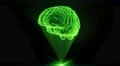 Brain hologram holographic projection projector sci-fi doctor technology loop 4k 4k or 4k+ Resolution