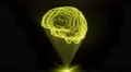 Brain hologram holographic projection projector sci-fi doctor technology loop 4k 4k or 4k+ Resolution