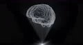 Brain hologram holographic projection projector sci-fi doctor technology loop 4k 4k or 4k+ Resolution