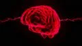 Brain hologram rotating sparks lightning electricity headache neuron loop 4k 4k or 4k+ Resolution