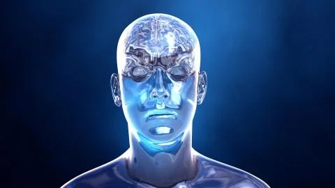 Brain in the human body Stock Illustration