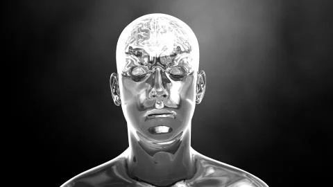 Brain in the human body Illustrazione stock