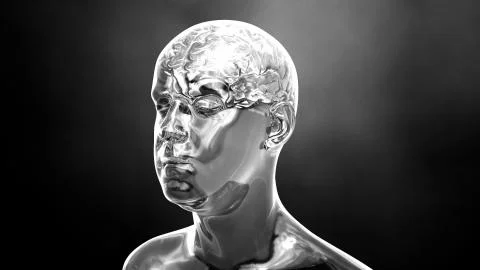 Brain in the human body Stock Illustration