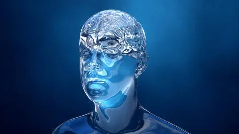 Brain in the human body Stock Illustration