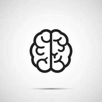 Brain icon Stock Illustration