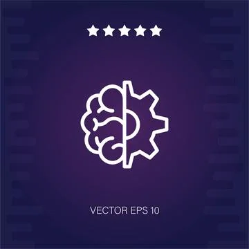 Brain  icon Illustrazione stock
