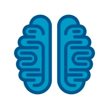 Brain icon isolated on white background. Vector illustration イラスト素材