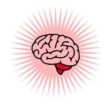 Brain icon sign Stock Illustration