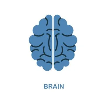 Brain icon. Simple element illustration. Brain pixel perfect icon design from Stock Illustration