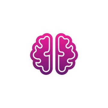 Brain icon symbol Stock Illustration